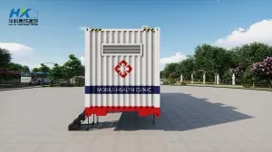 Modular prefab container clinic /mobile medical cabin.