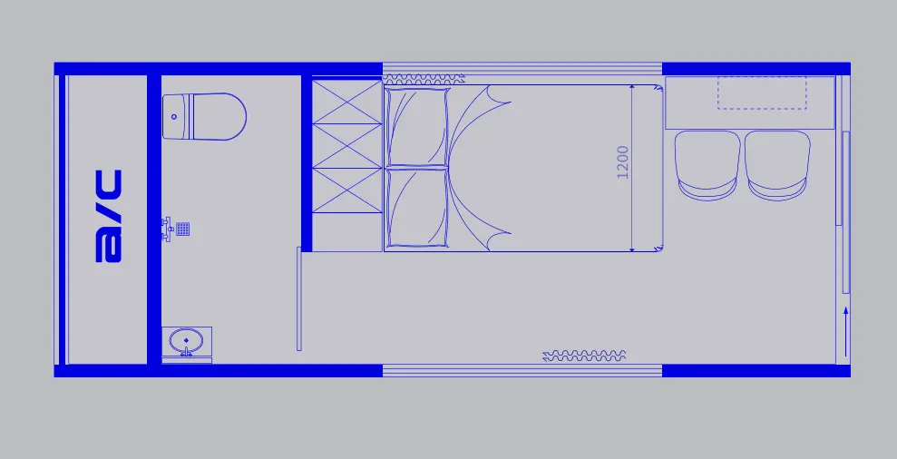 Smart Space Capsule with Complete Facilities for Glamping and Resort