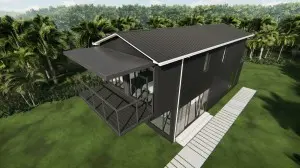 New Luxury 4*40ft Villa Customizable Prefabricated building Container House home