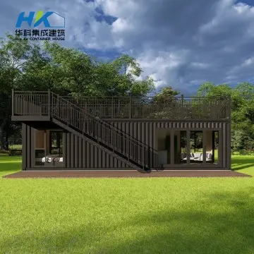 40ft luxury single bedroom shipping prefab modular container house with upper deck