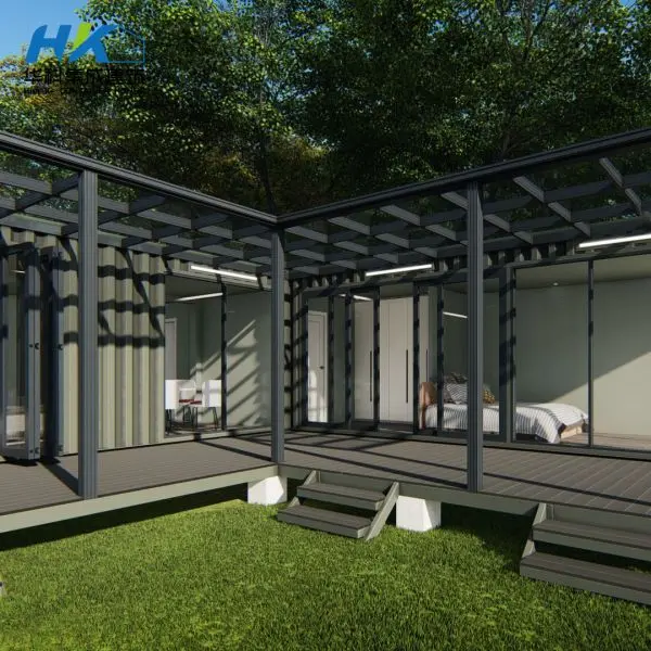 4 unites 40' Modified Shipping Container House