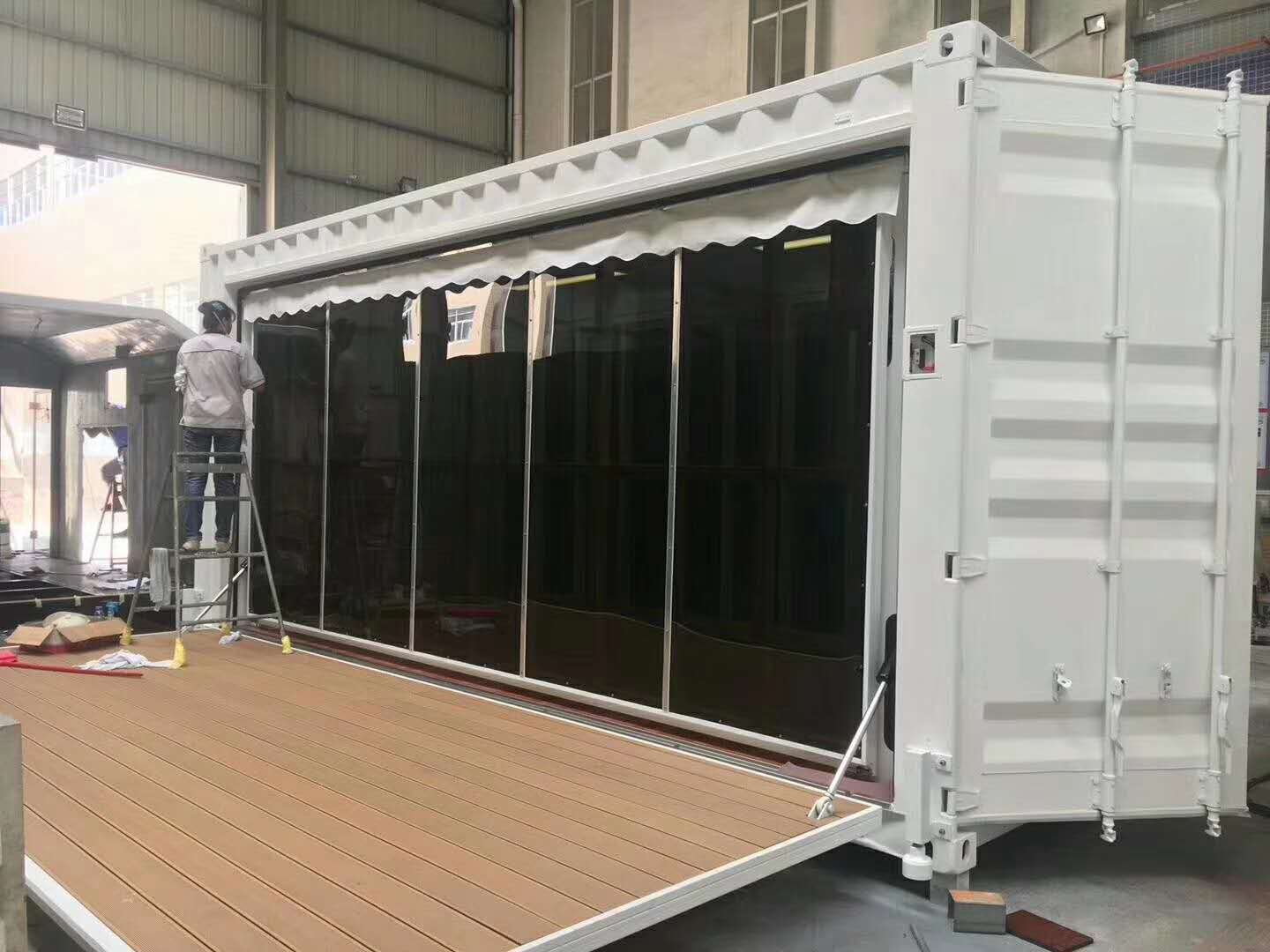 Factory source Tiny House Trailer - 20ft expandable shipping container shop/coffee shop .  – HK prefab