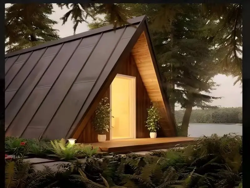 Light steel structure modular prefabricated house.