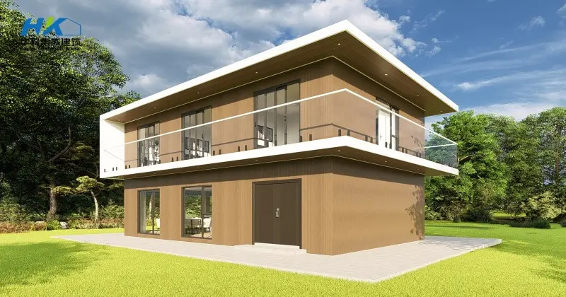 A Modern Architectural 2 floors Luxury Prefabricated-Building Container Customized Village house