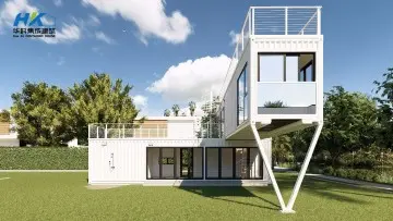40FT Two-Storey Luxury Ready-Made 2-Bedroom Modern Prefabricated Prefab Modular Shipping Living Container Villa House Home Building