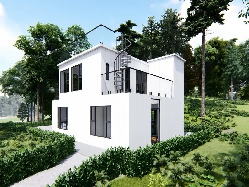 Long Lasting Modular Amazing Luxury Modified Two Story Container House detail pictures