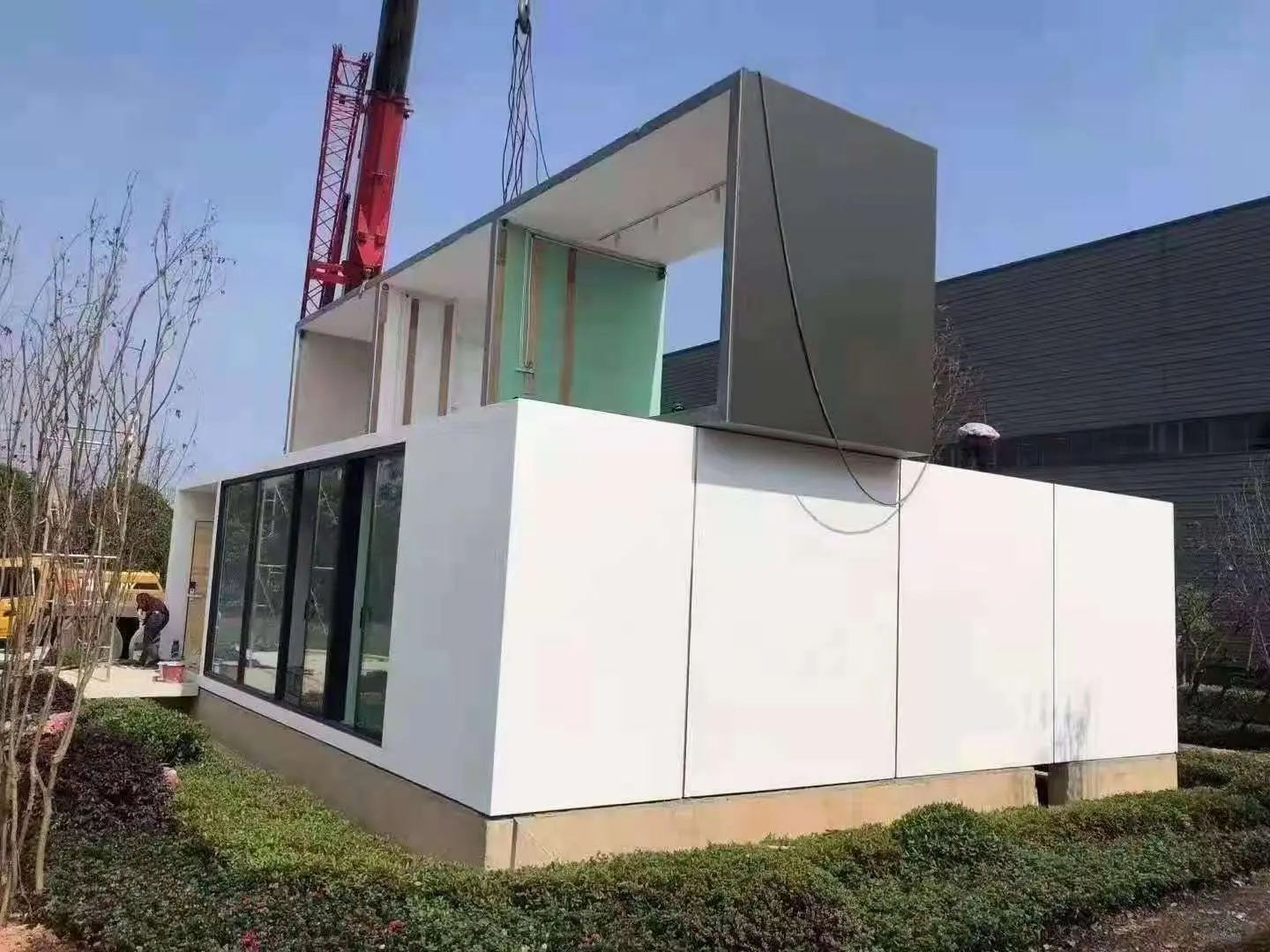 High Quality Light Steel Villa – Steel frame modualr modern design prefabricated house .  – HK prefab