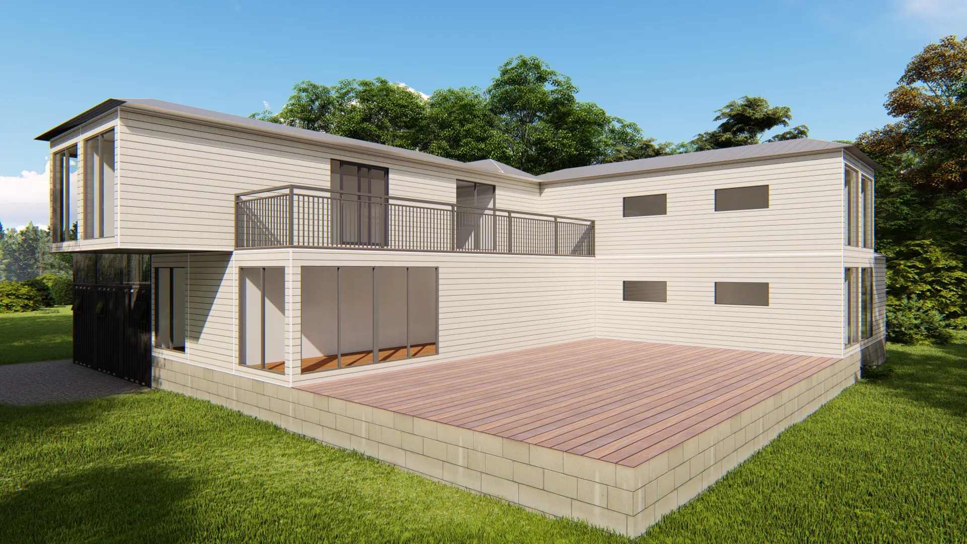 Luxury Modern and Beautiful Comfortable Customizable Prefab Prefabricated Container House /Villa/Casa with Smart Home Features