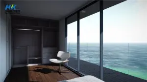 Multi Storey Steel Structure Building Modern House Design Garden House Villa Style container house