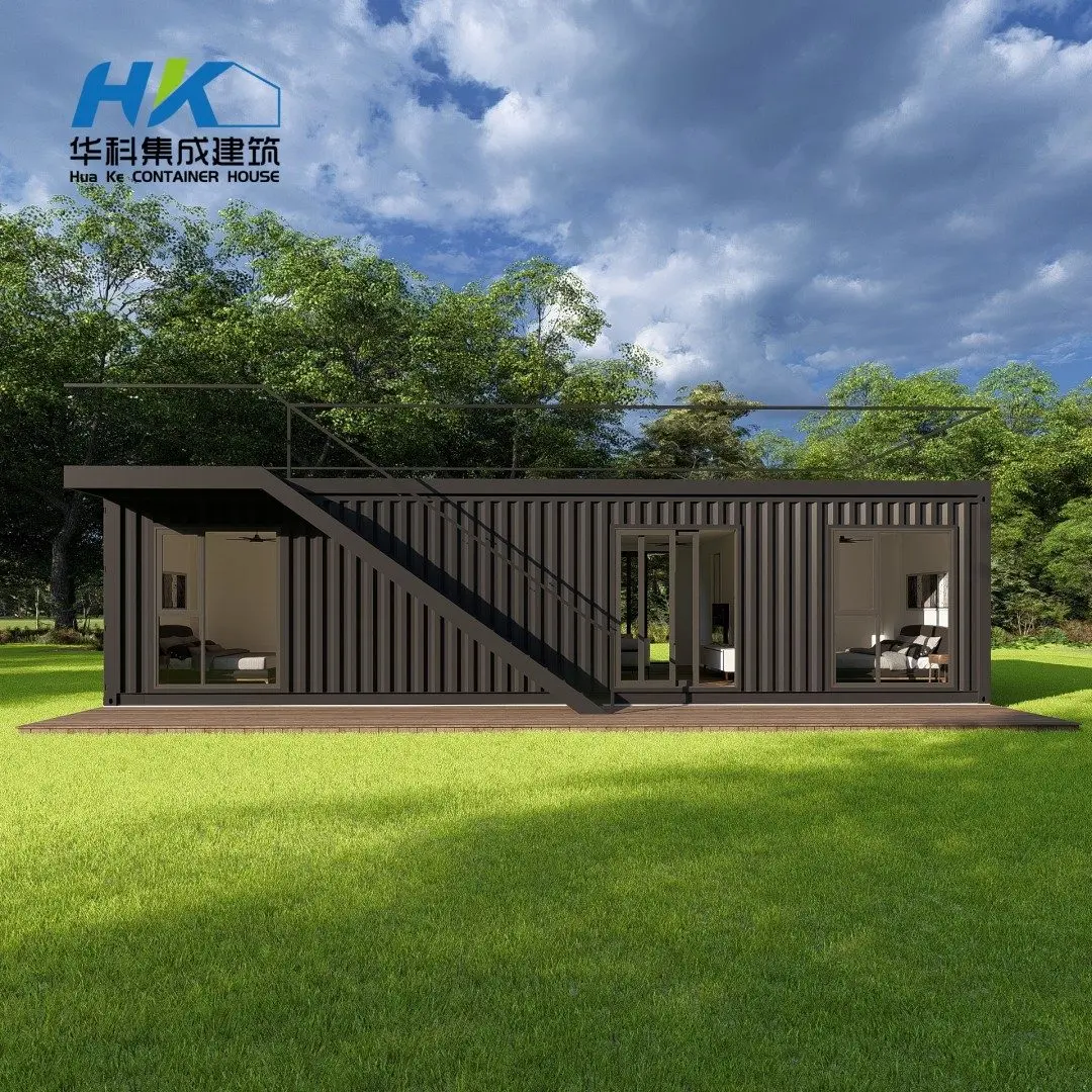 2 bedrooms Customized design Modular Prefab Shippping Container Granny Flat House