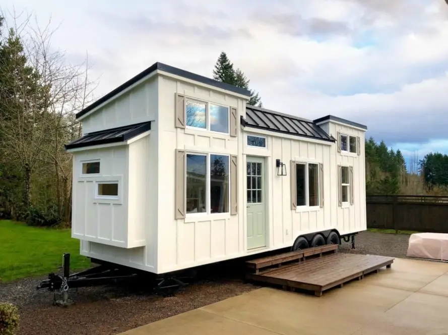 Factory source Tiny House Trailer - Comfortable modern nature trailer house /caravan . – HK prefab