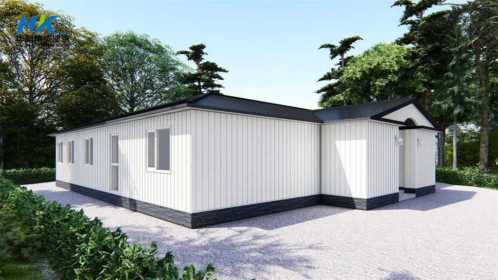 High Quality Light Steel Villa – Modern design prefabricated modular resident /dwelling apartment/ villa house  – HK prefab
