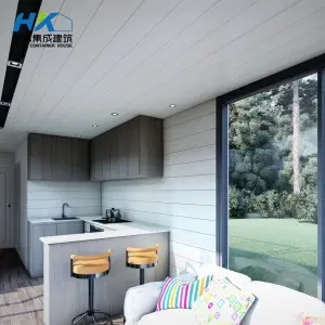 Factory wholesale Living In A Container Home – Luxury modern comfortable prefab container house for America market.  – HK prefab