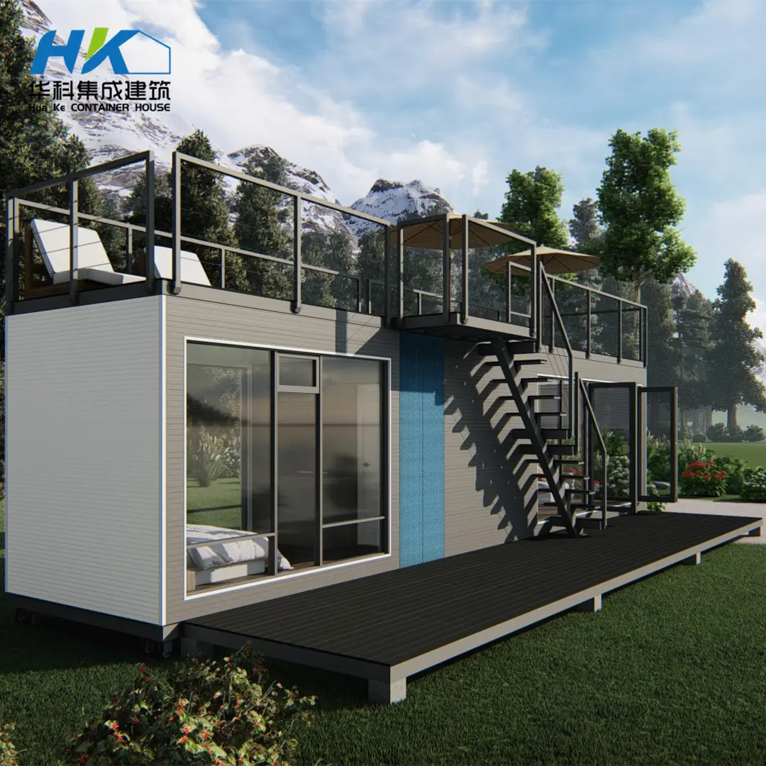 OEM Customized Floating Container Home - Luxury modern comfortable prefab container house for America market.  – HK prefab