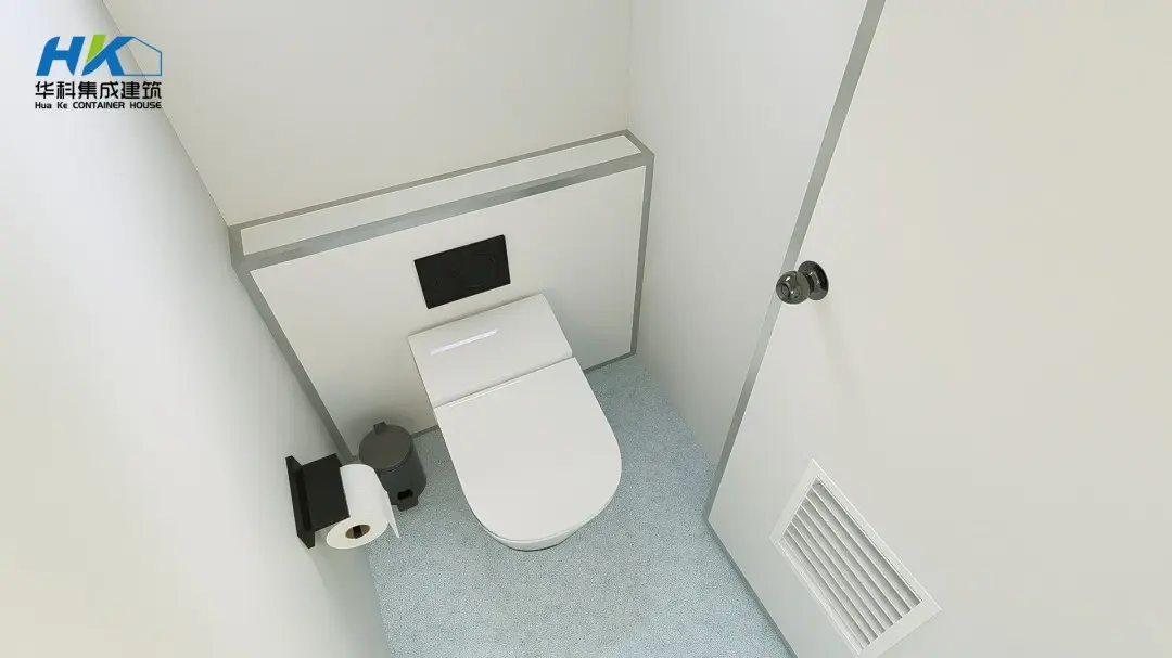 40ft luxury prefab prefabricated ready container toilet with 20 gallon bucket