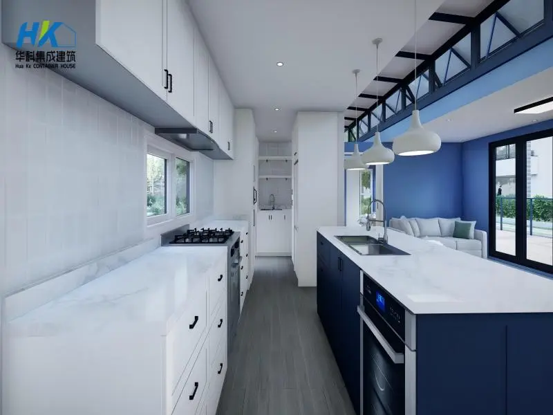 High Quality Spray Foam Insulated Modular Prefabricated Shipping Container House by Solar Panel