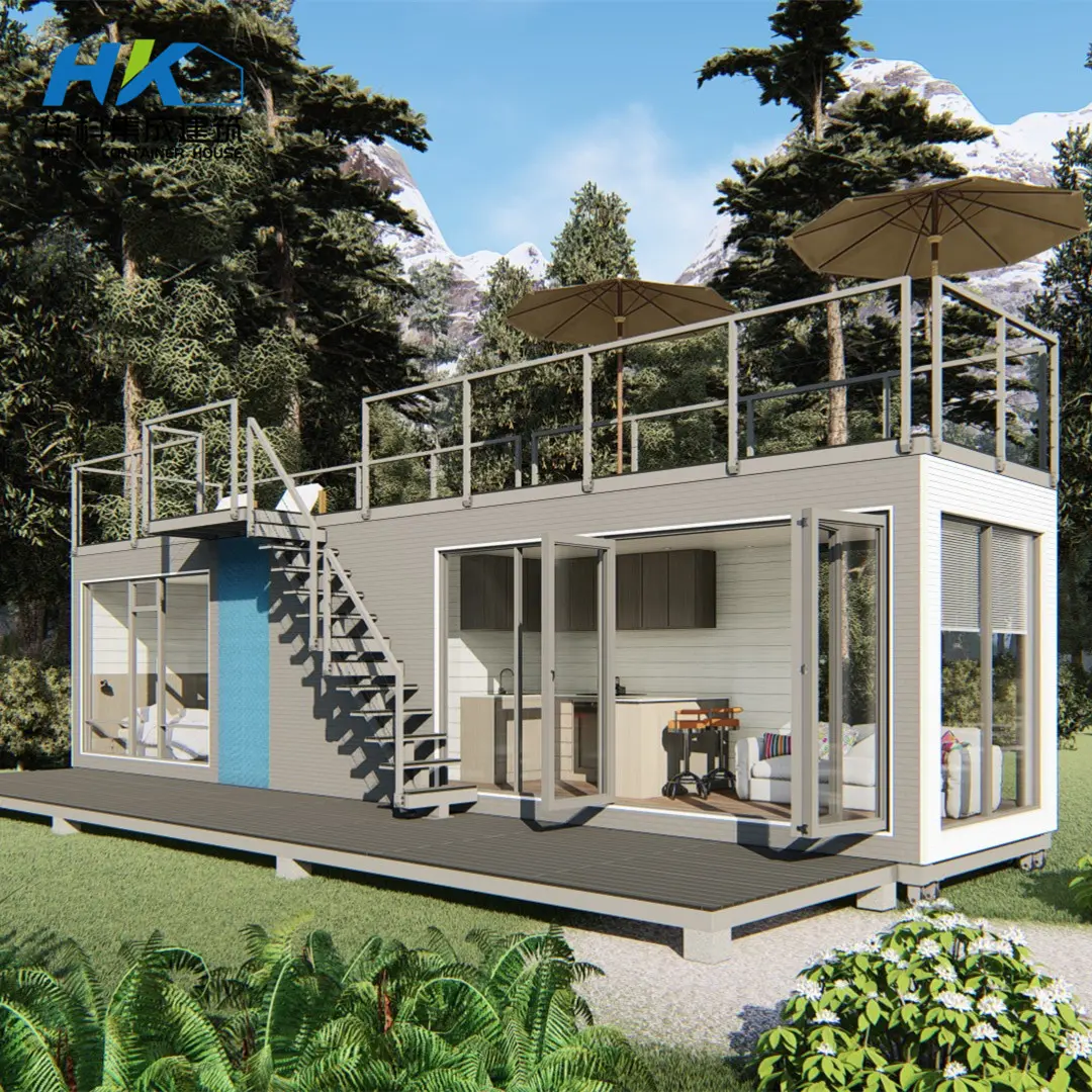 China OEM Trailer Container Homes - Luxury modern comfortable prefab container house for America market.  – HK prefab