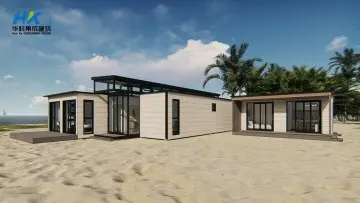 Luxury 3 Bedrooms 40HQ Shipping Container Prefab Modular Villas with Granny house