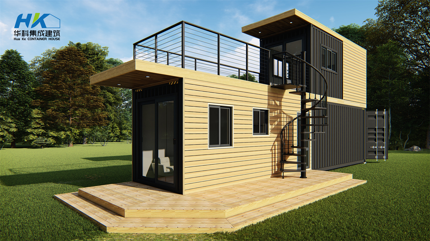 40ft+20ft Two-Storey a perfect blend of modern design Container House