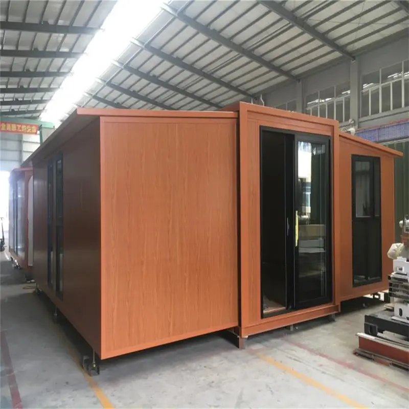 1 expand 3 expandable prefabricated container house with kitchen and bathroom . 
