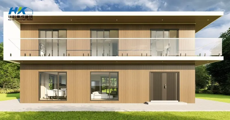 A Modern Architectural 2 floors Luxury Prefabricated-Building Container Customized Village house