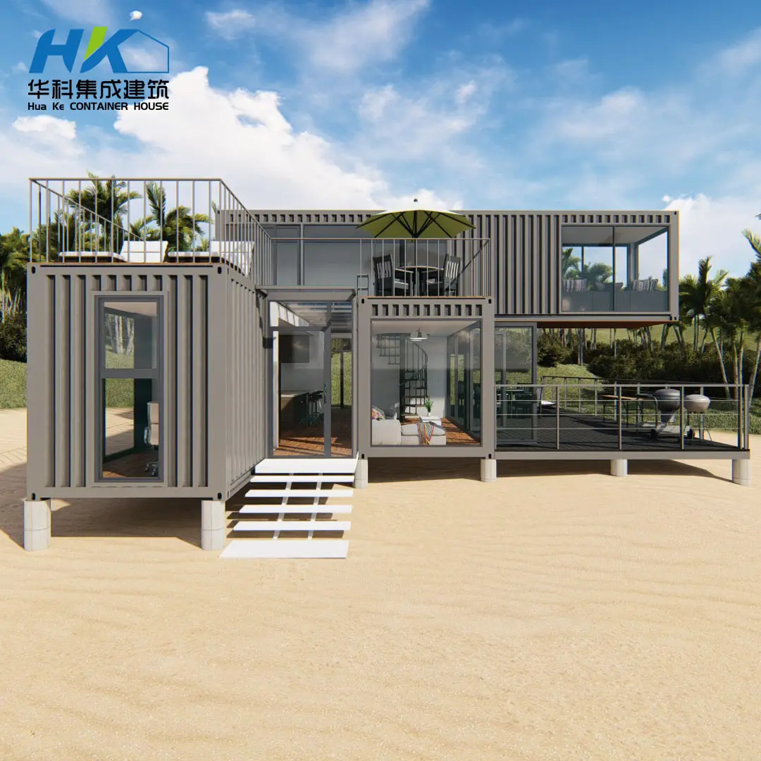 3*40ft Two Story Modular Prefabricated Shipping Container Home