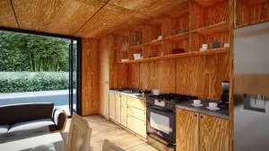 2x40ft Modified Container House Plywood inner decoration