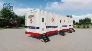Modular prefab container clinic /mobile medical cabin.