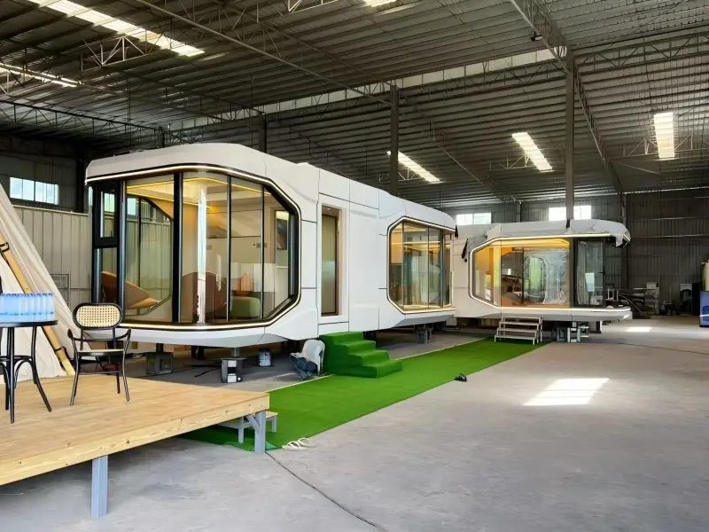 Luxury and natural style Capsule house